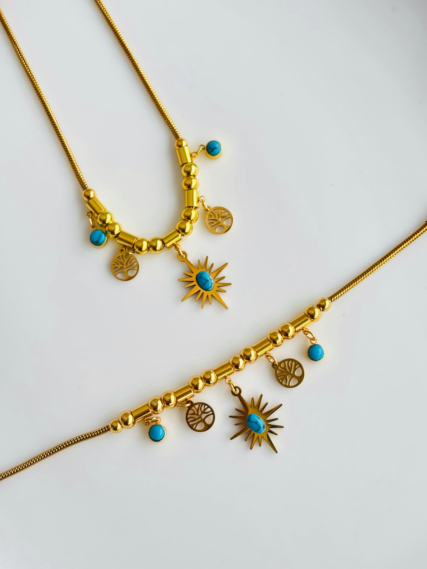 Turquoise Sunburst Set