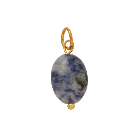Blue Lake Stone Charm