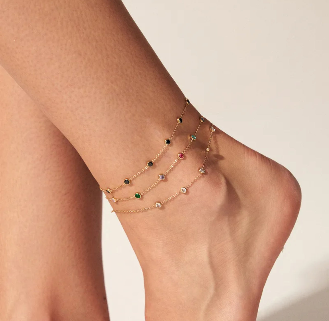 Infinity Diamond Anklet