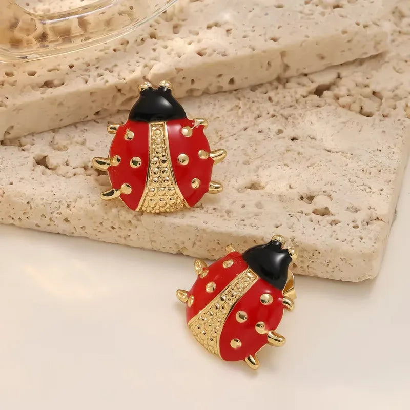 Ladybug Love Studs