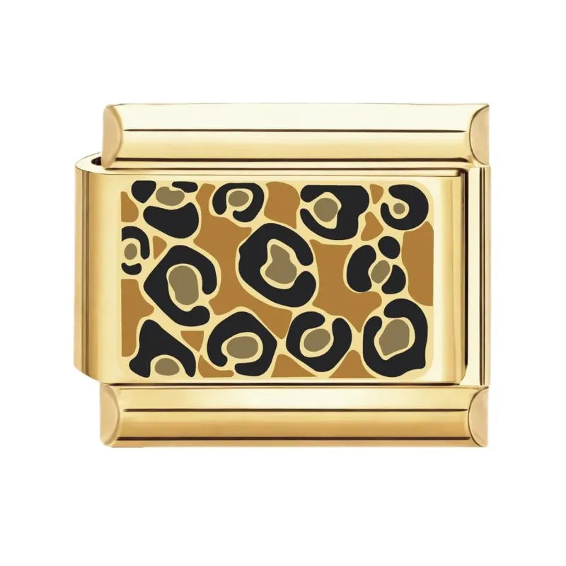 Leopard Print Italian Charm