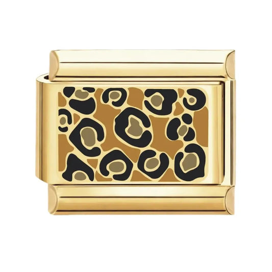 Leopard Print Italian Charm
