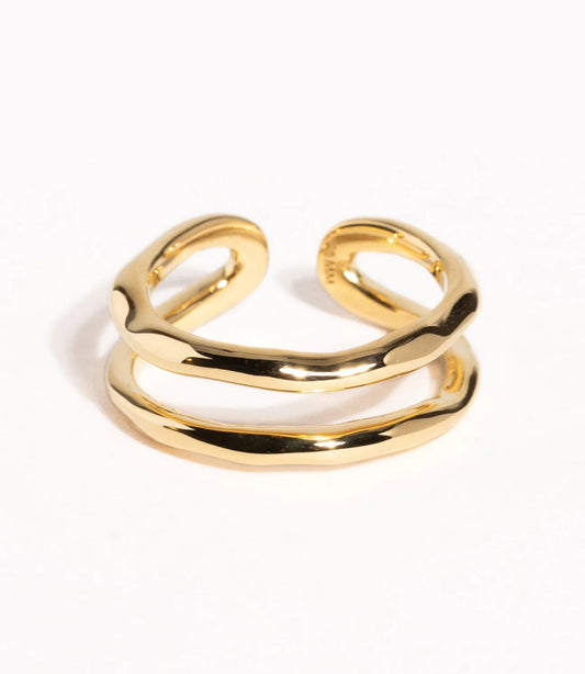 Double Layer Open Ring