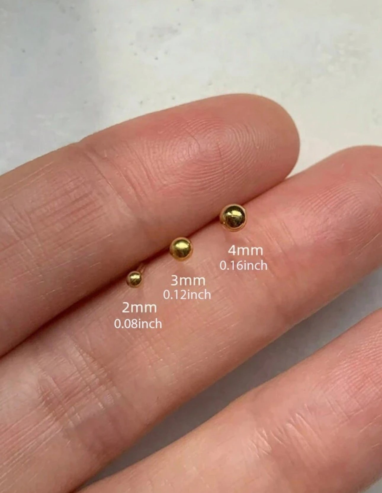 Mini Sphere Ball Studs