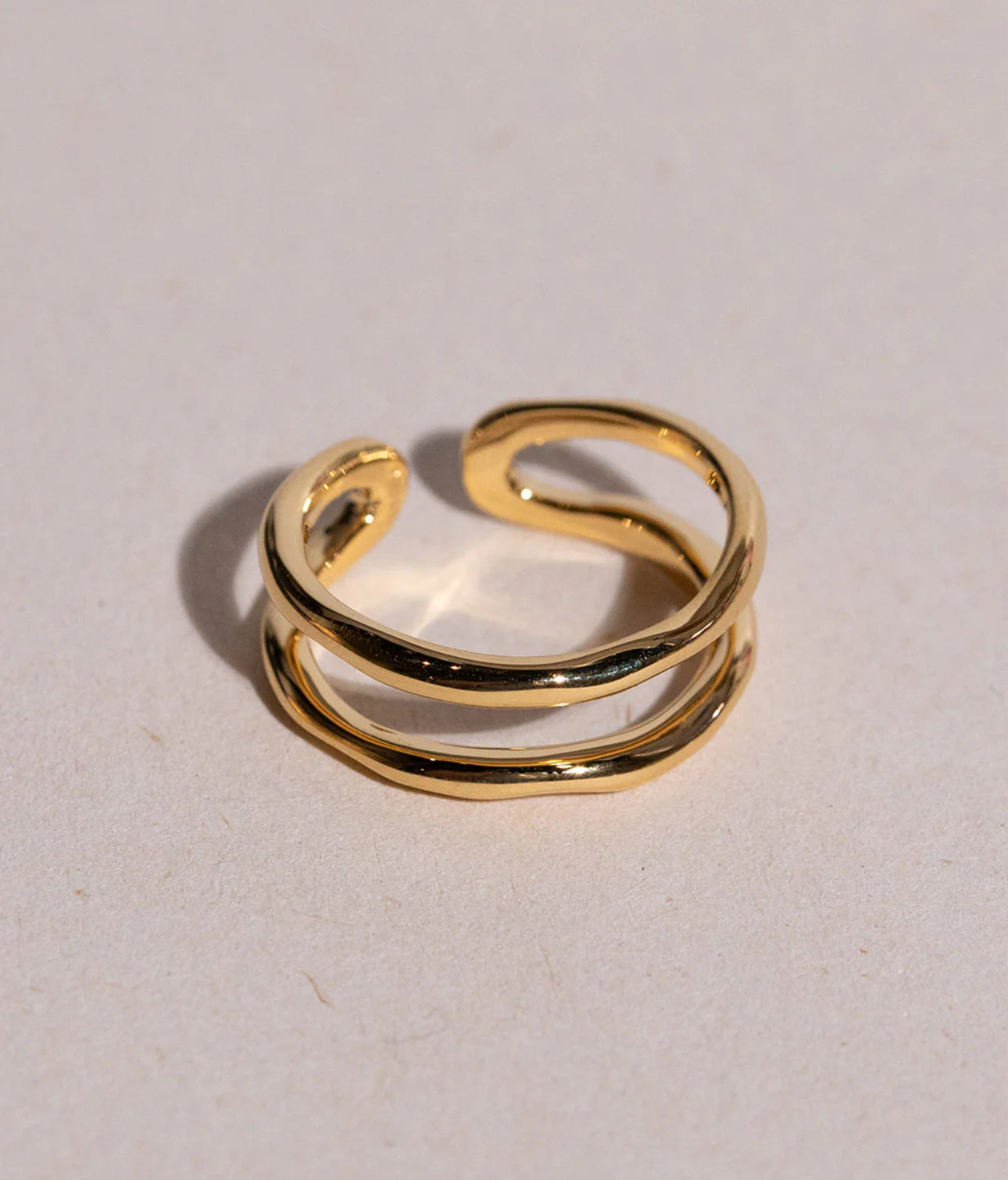 Double Layer Open Ring