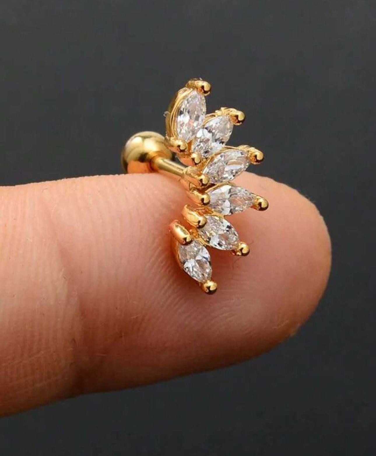 Crown Helix Earring (1pc)