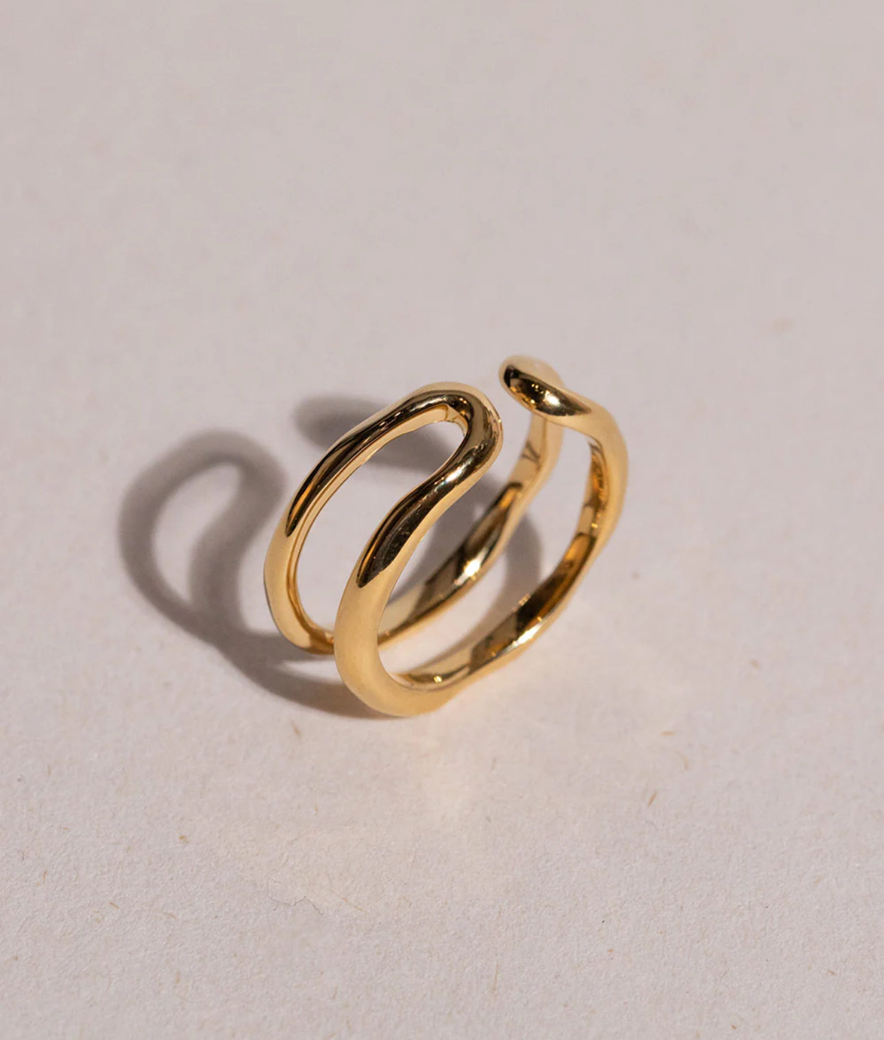 Double Layer Open Ring