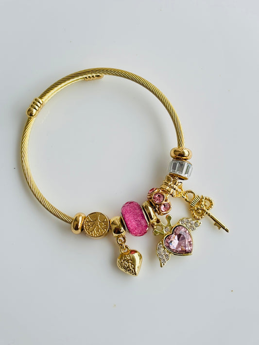 Heart Charm Bracelet