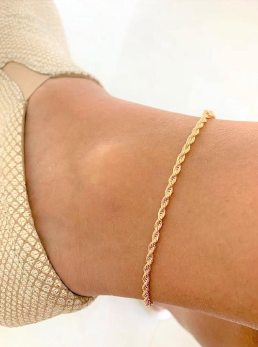 Twisted Rope Anklet