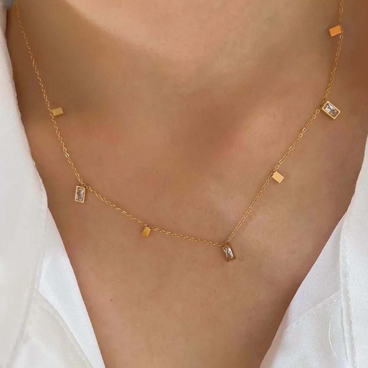 Cubic Elegance Necklace