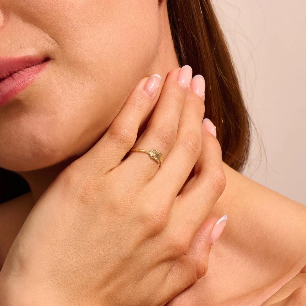 Retro Sun Ray Ring – Evermore Jewelry