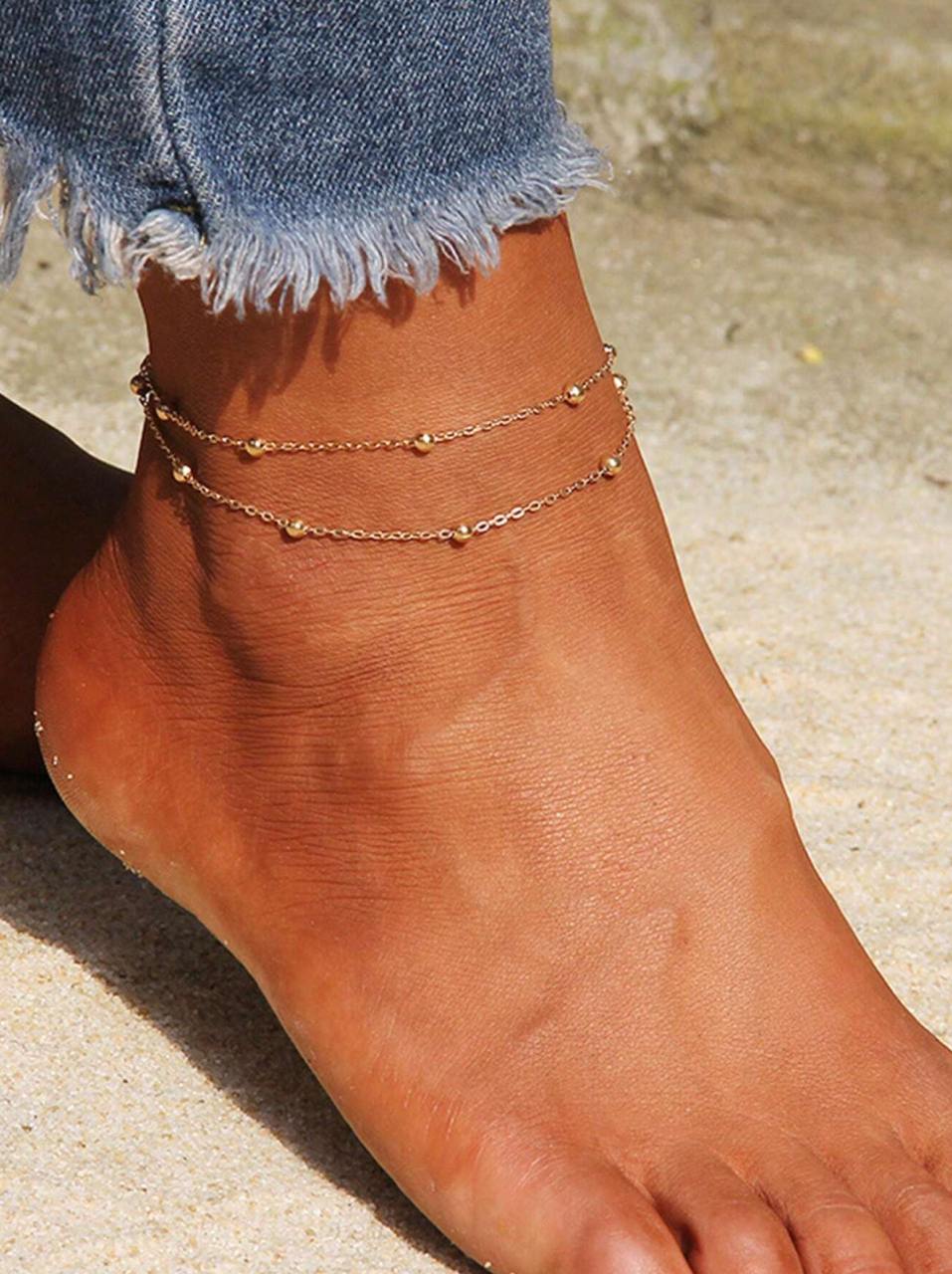 Duo Bead Anklet