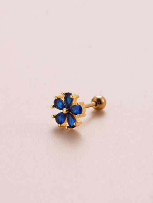 Blue Zirconia Studs