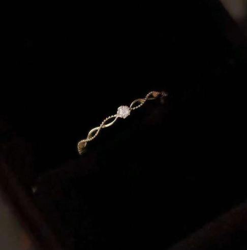 Twisted Diamond Ring