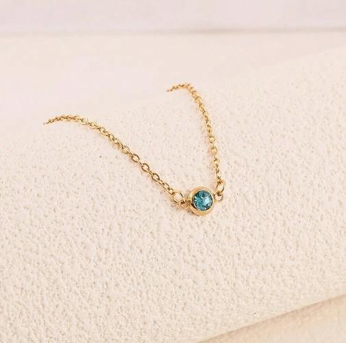 Single Zirconia Necklace