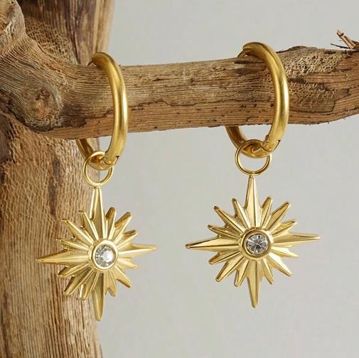 Pointed Star Earrings