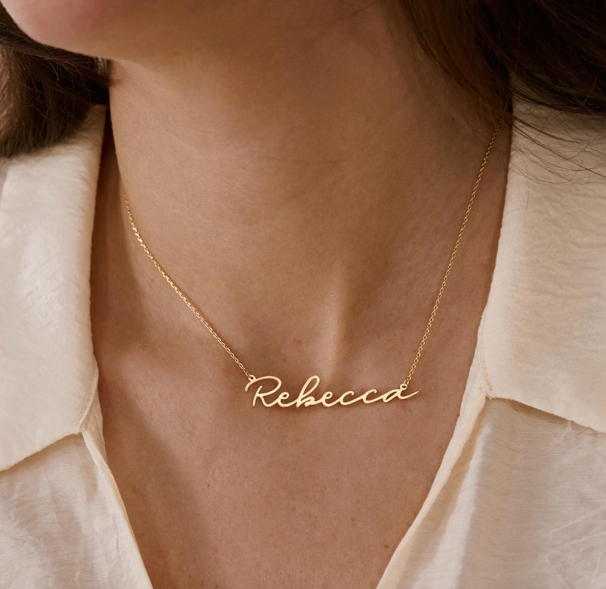 Dainty Minimalist Name Necklace