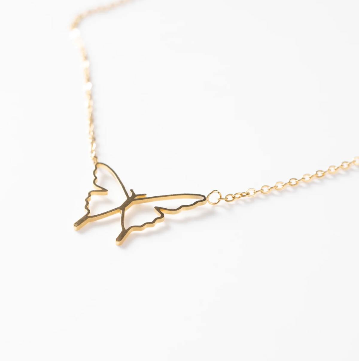 Golden Butterfly Necklace