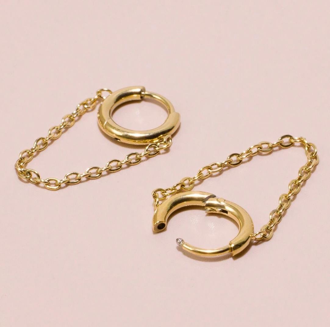 Chic Chain Hoop