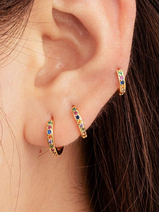 Color Burst Hoops