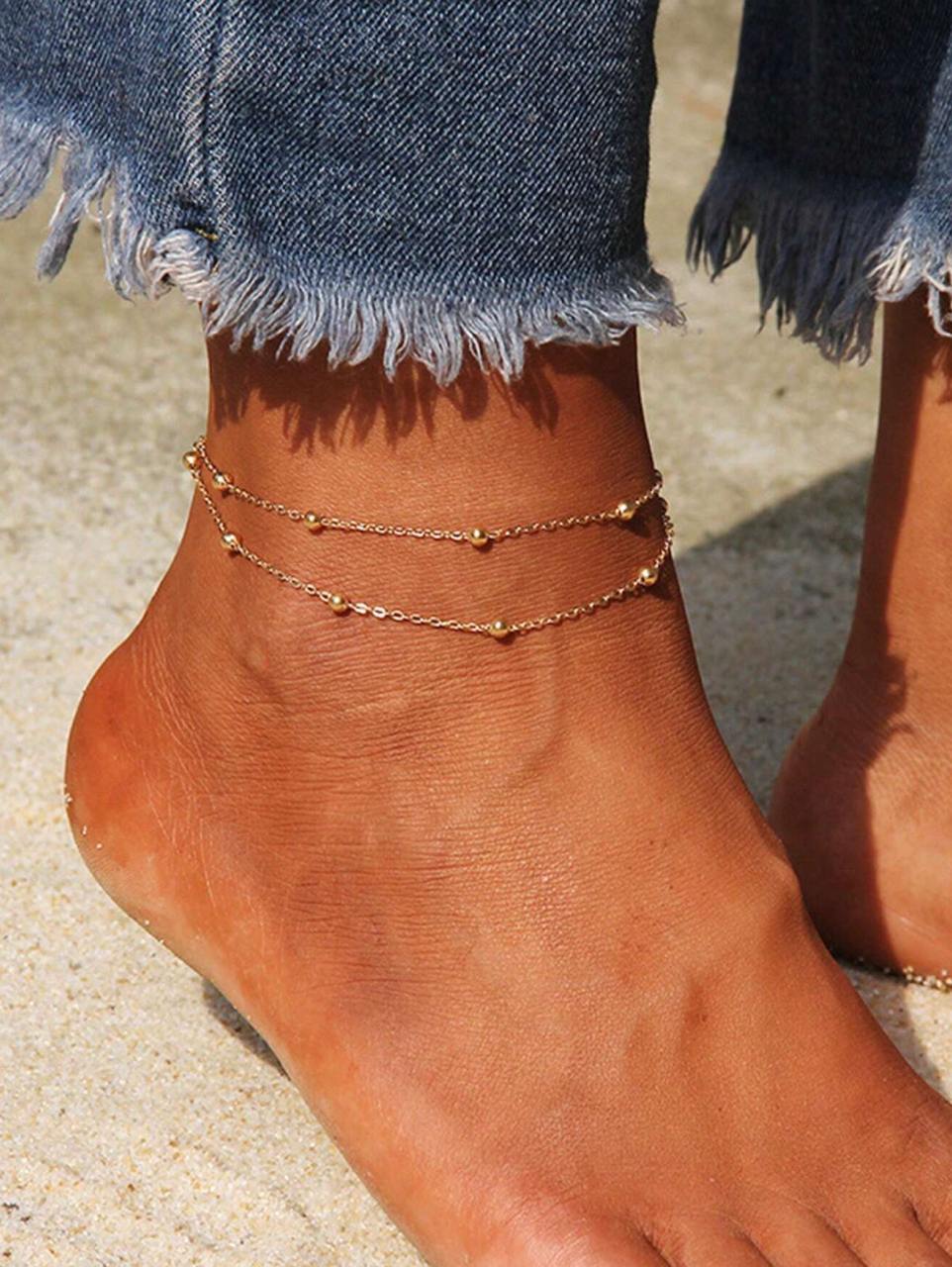 Duo Bead Anklet