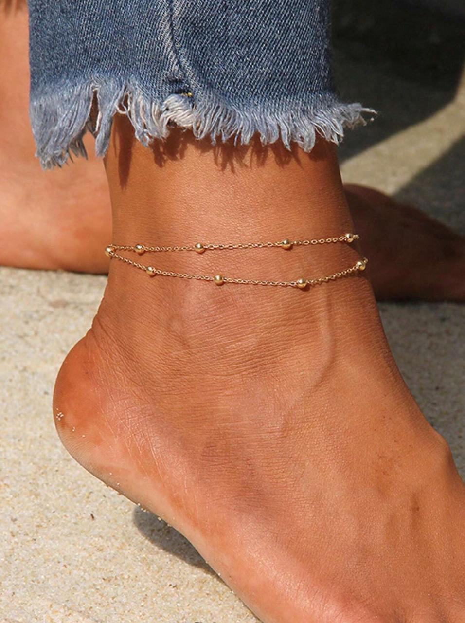 Duo Bead Anklet