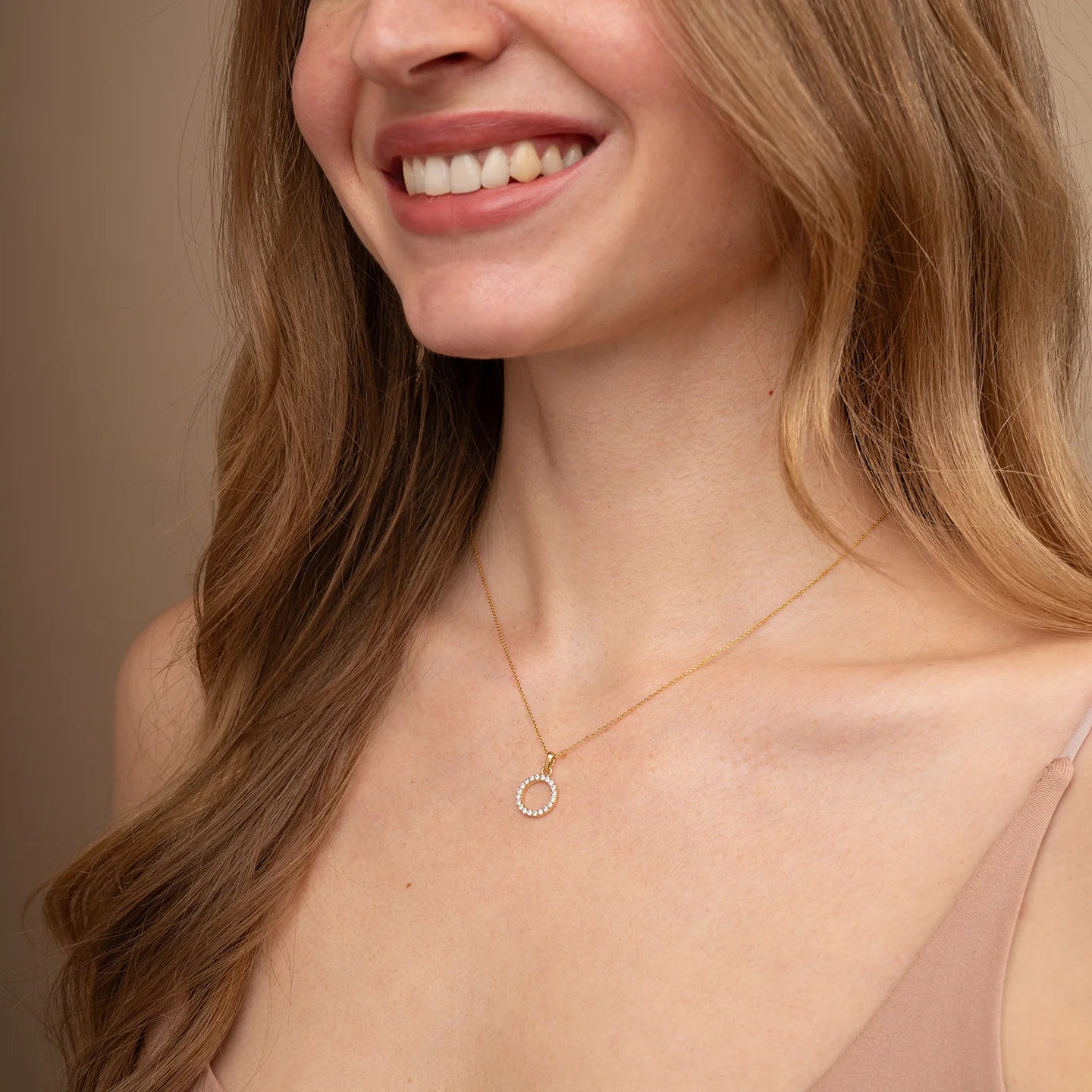 Diamond Circle Necklace