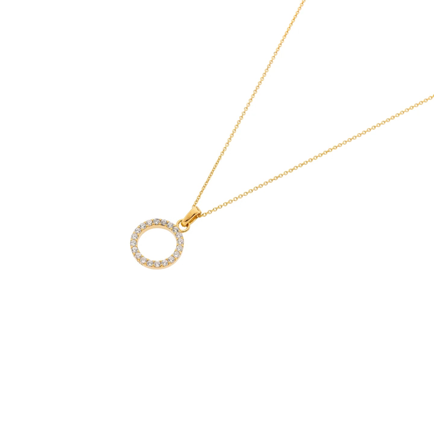 Diamond Circle Necklace