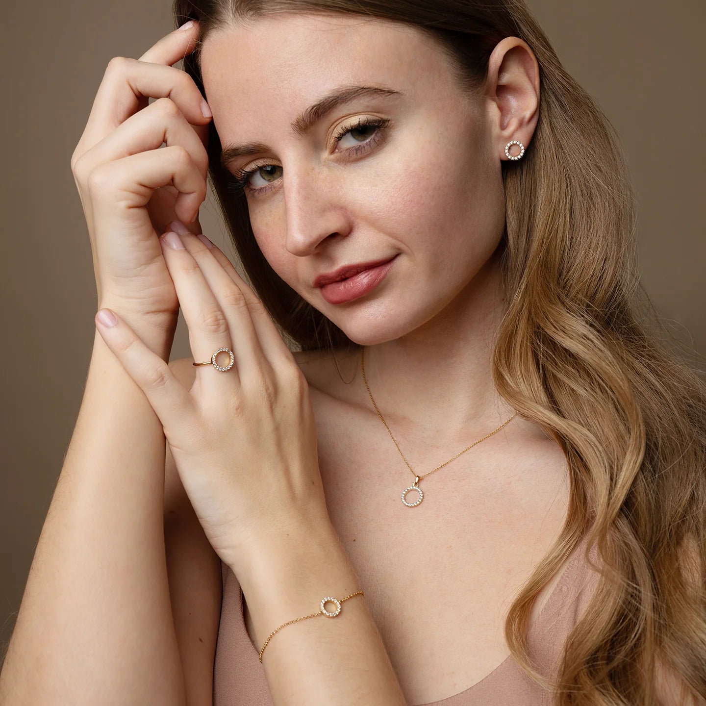 Diamond Circle Necklace