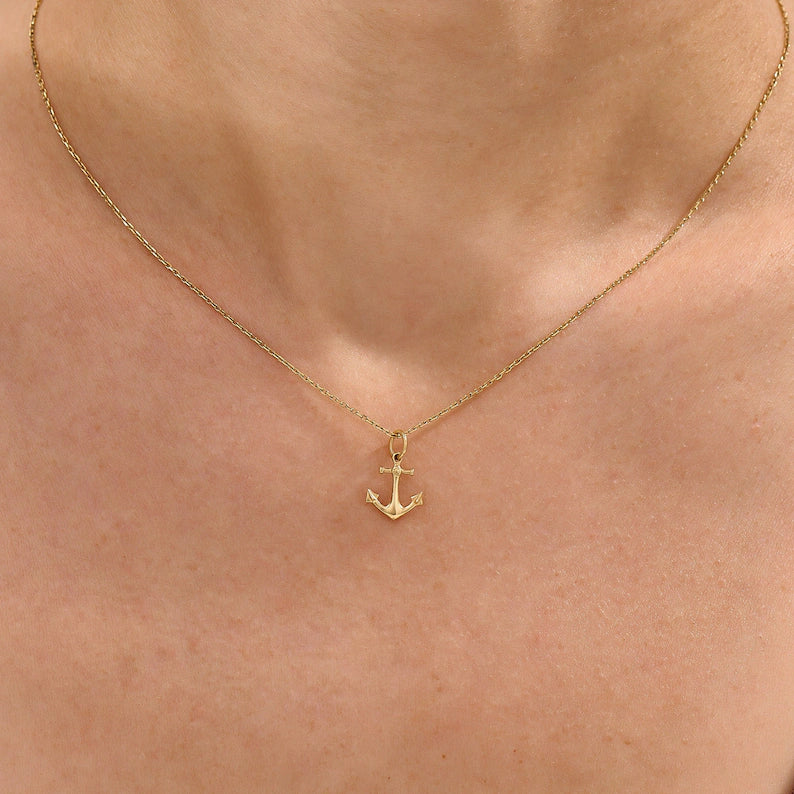 Anchor Pendant Necklace