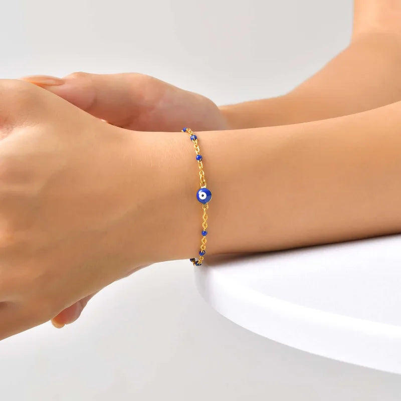 Blue Evil Eye Bracelet