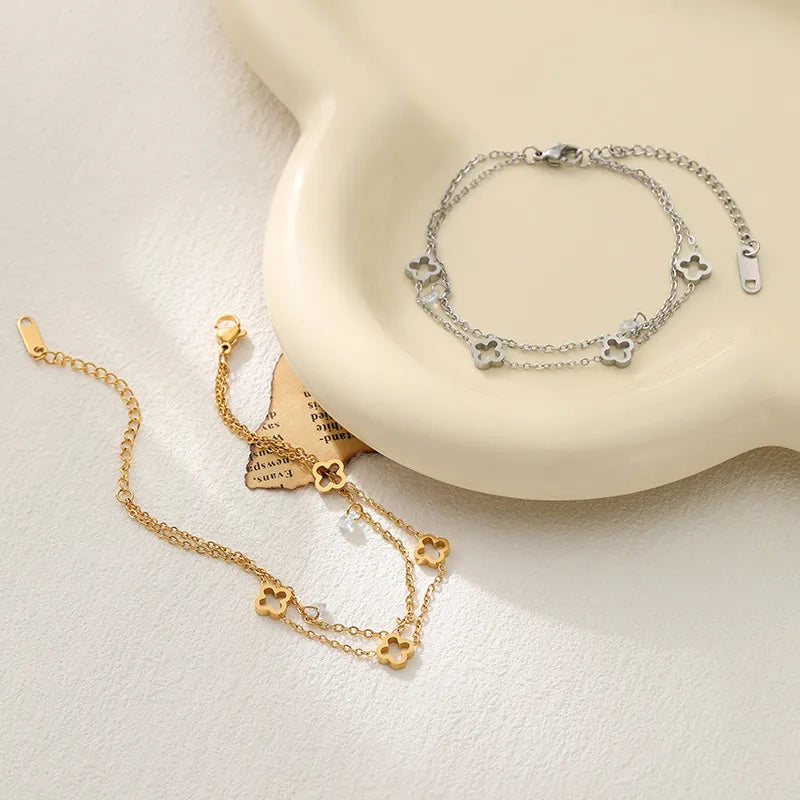 Twin Clover Bracelet