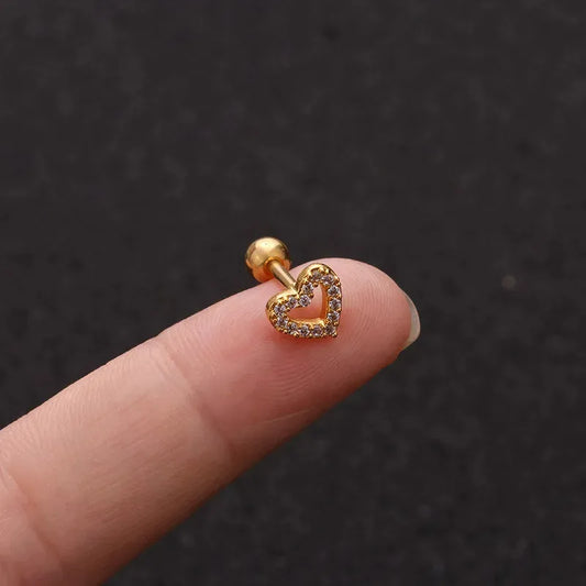 Amora Heart Studs