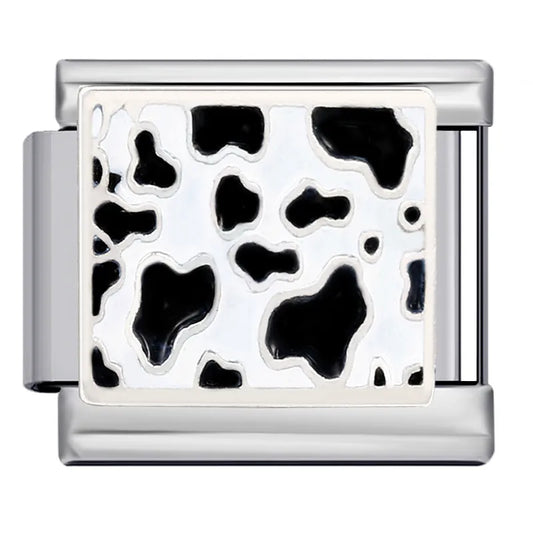 Cow Print Italian Charm