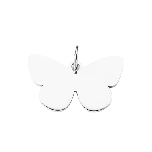 Butterfly Engraving  Charm
