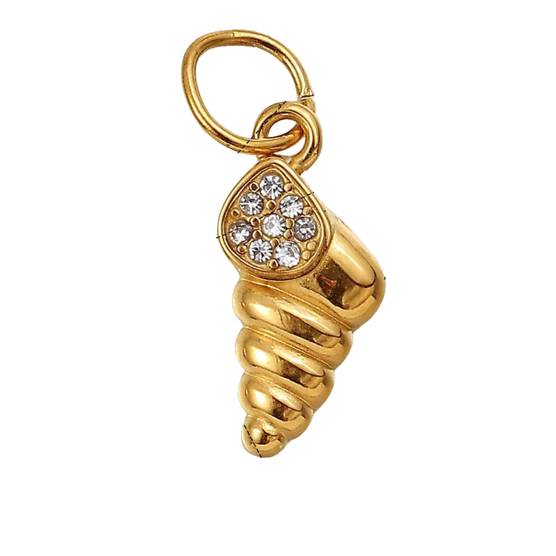 Golden Conch Charm