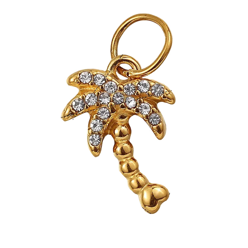 Crystal Coconut Tree Charm