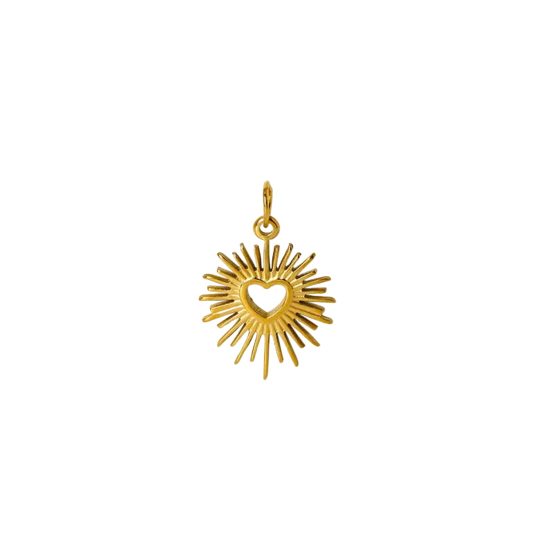 Sunshine Heart Charm