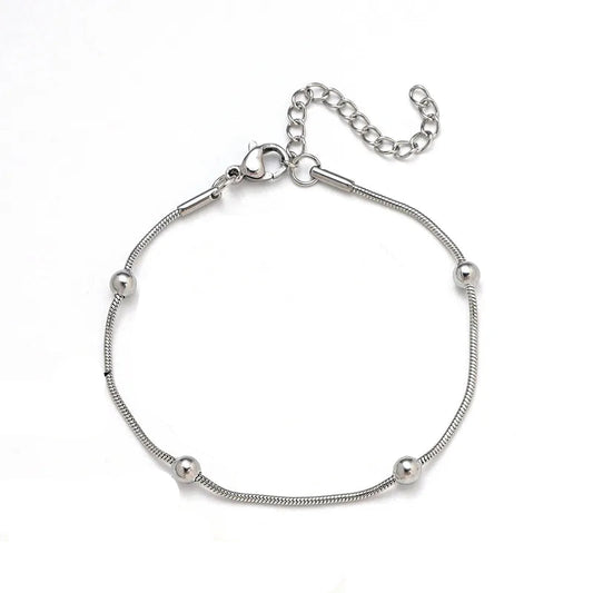 Beaded Snake Chain Bracelet