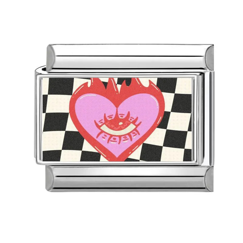 Fiery Love Italian Charm