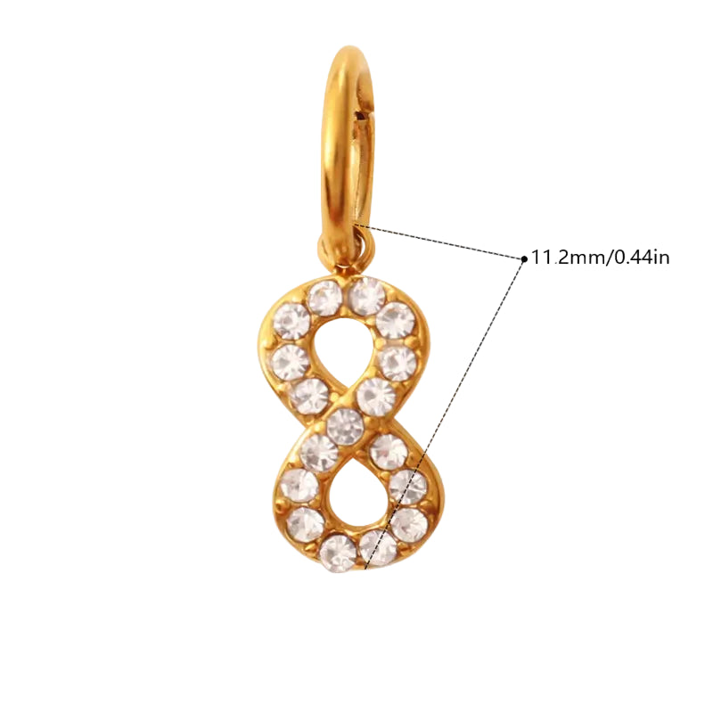 Crystal Infinity Charm