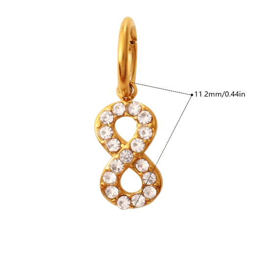 Crystal Infinity Charm