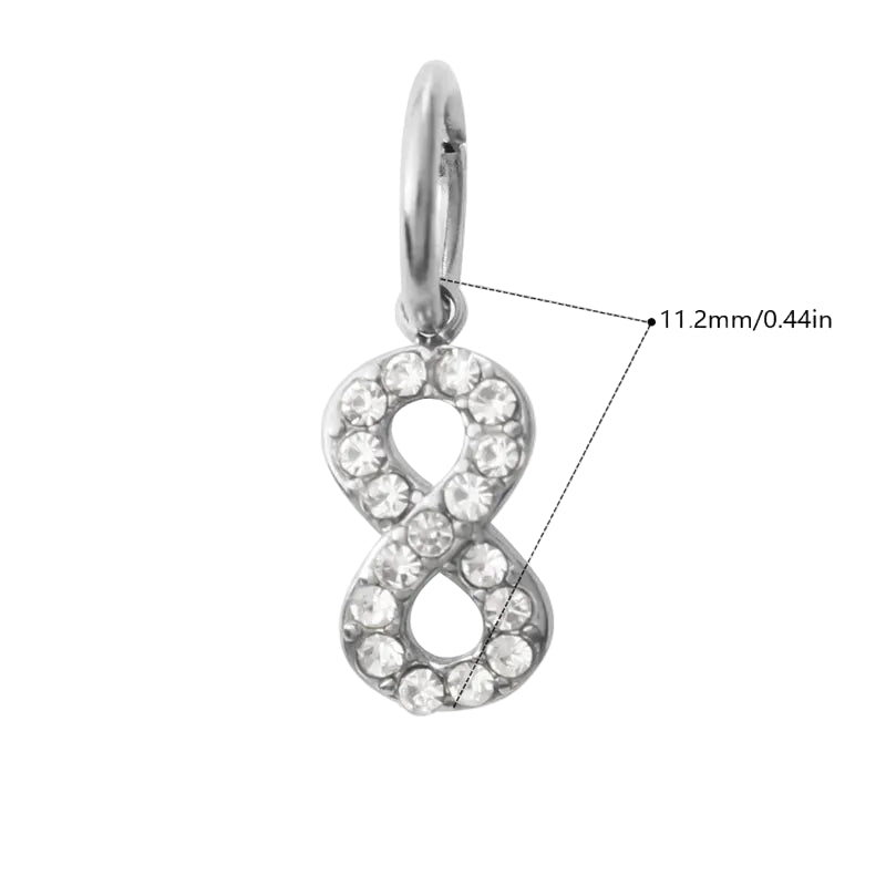 Crystal Infinity Charm