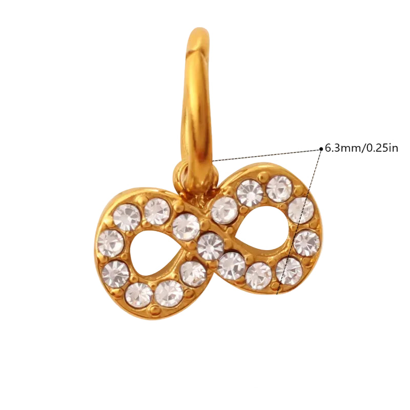 Crystal Infinity Charm