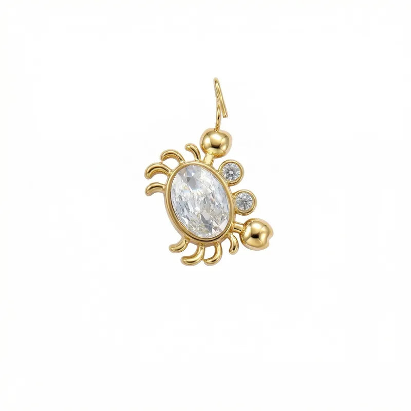 Crystal Crab Charm