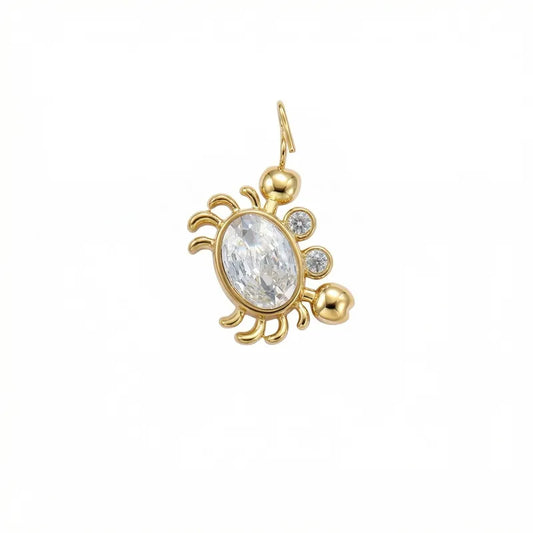 Crystal Crab Charm