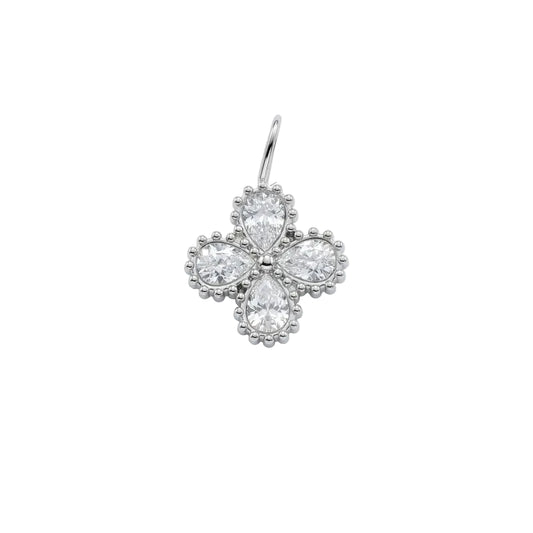 Crystal Clover Charm