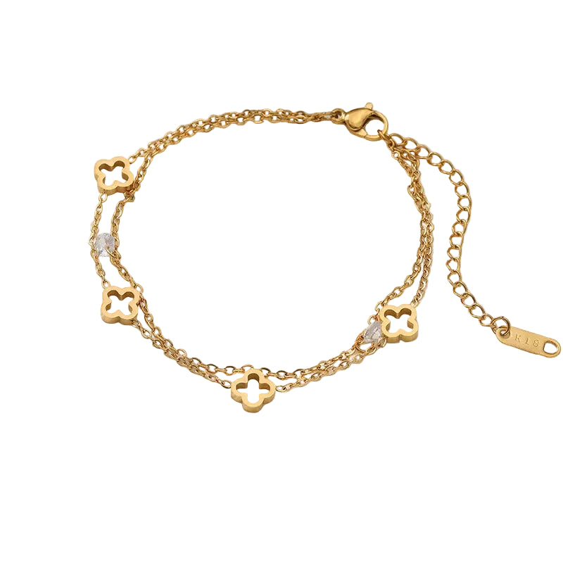 Twin Clover Bracelet