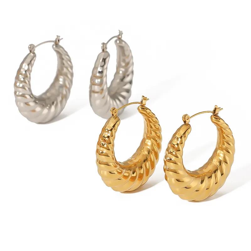 Golden Crescent Earrings