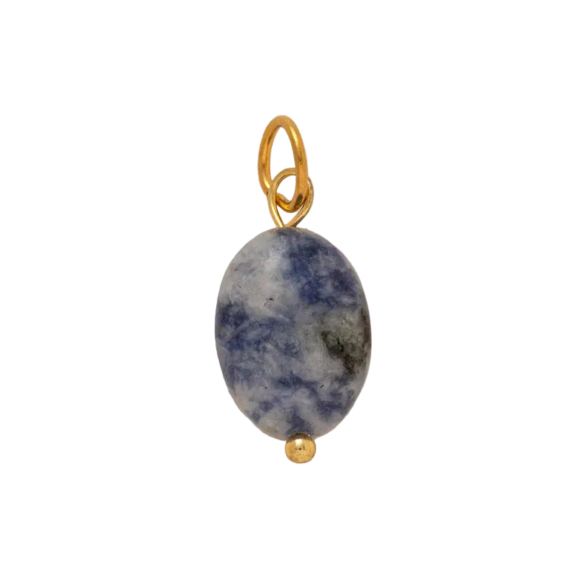 Blue Lake Stone Charm